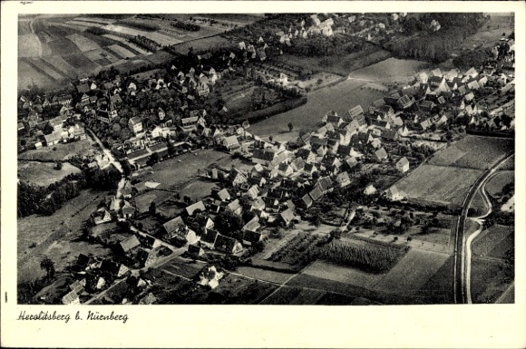 Ak Heroldsberg in Midden-Franken, luchtfoto