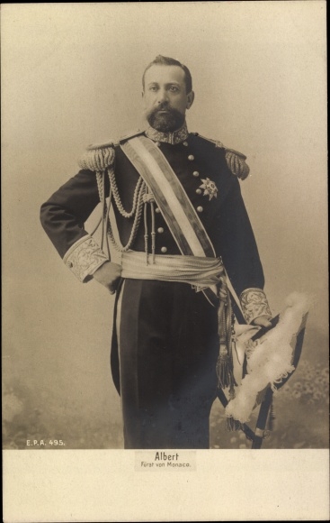 PC Albert, Prince of Monaco, portrait in uniform