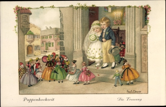 Artist PC Ebner, Pauli, Doll Wedding, The Wedding