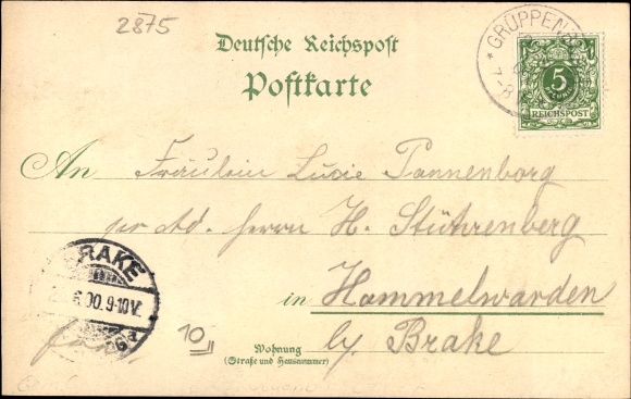 Chromo-Litho Stenum Ganderkesee Lower Saxony, Stenumer Holz, Sommerwirtschaft Backenköhler