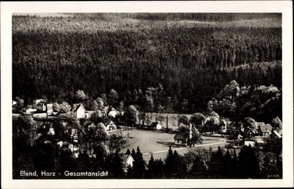 Ak Elend Oberharz am Brocken, Gesamtansicht