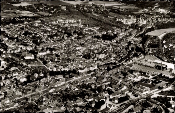 Ak Wiesloch in Baden, Fliegeraufnahme
