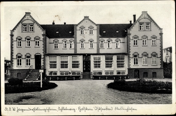 Postcard Kellenhusen in Ostholstein, Schleswig Holstein youth recreation home, total view, front