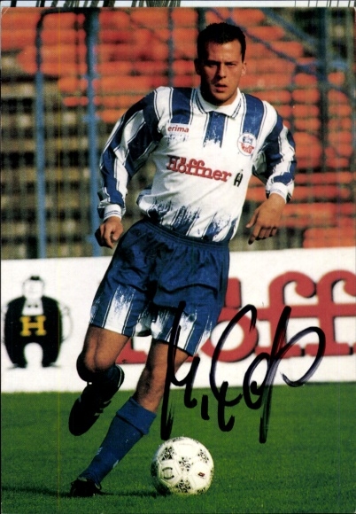 Autograph card footballer Gernot Plassnegger, FC Hansa Rostock, autograph