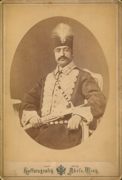 Cabinet photo Naser ad-Din Shah, Shah of Persia, portrait