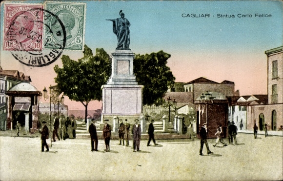 Ak Cagliari Sardegna, Carlo Felice Statue