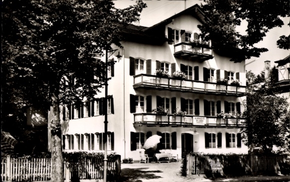 Postcard Bad Tölz in Upper Bavaria, Dr. med. Weber health resort