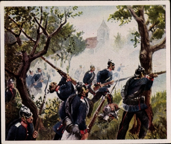 Collective picture pictures of German history, Knötel, Battle of Königgrätz 1866