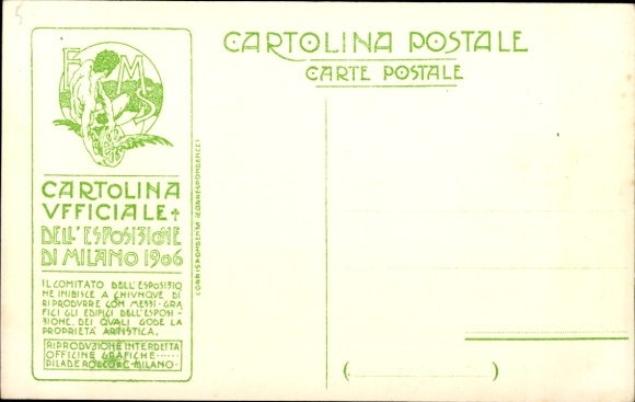 Postcard Milano Milan Lombardia, World Exhibition 1906, Canadian Pavilion