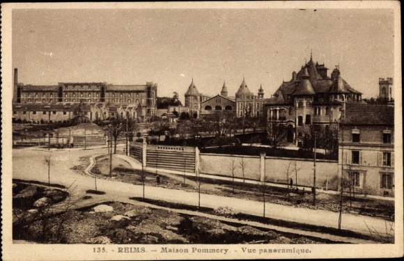 Ak Reims Marne, Maison Pommery, panoramische Ansicht,  Gebäude