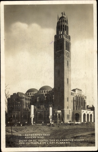 Postcard Anvers Antwerp Flandern, Weltausstellung 1930, Temple of Flemish Art