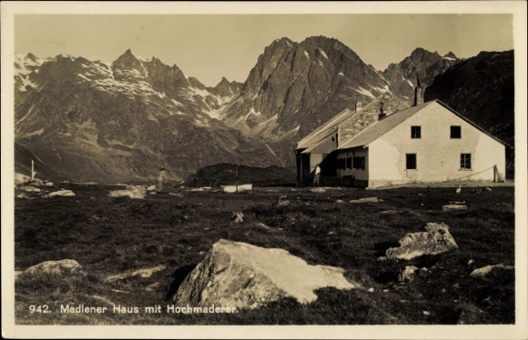 KP Partenen Gaschurn w Vorarlbergu, Madlener Haus, Hochmaderer