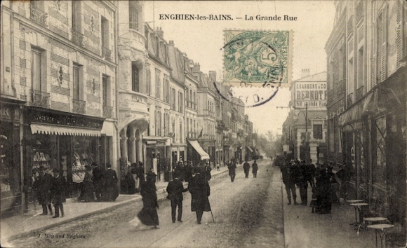 CPA Enghien-les-Bains Val d'Oise, La Grande Rue