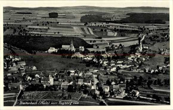 Postcard Oberkirchen Schmallenberg in Sauerland, aerial photograph