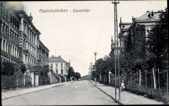 PC Markneukirchen in Vogtland Saxony, Schulstrasse, street section