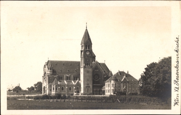 Postcard Wien 7 Neubau, Rosenkranzkirche