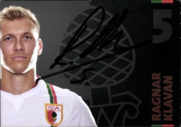 Autogrammkarte Fußballer Ragnar Klavan, FC Augsburg, Autogramm