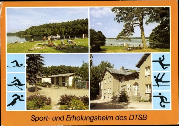 Postcard Friedrichswalde Blankenberg in Mecklenburg, sports and recreation home of the DTSB
