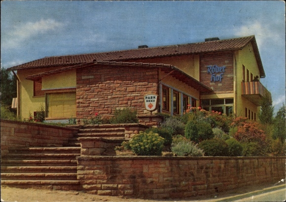 Postcard Röderhof Leimen in the Palatinate restaurant Röderhof