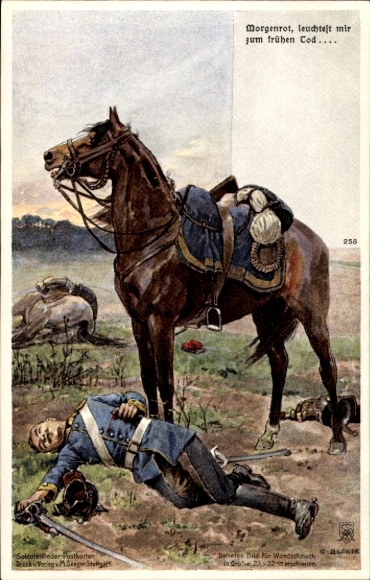 Song Artist Postcard Dawn shines for me to early death, dead soldier, horse