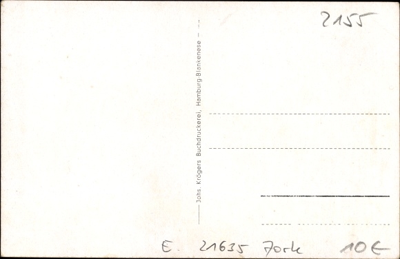 Postcard Estebrügge Jork in the district of Stade, view of the church, monument