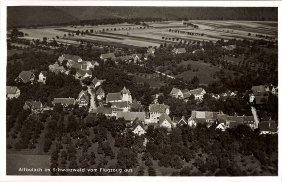 Ansichtkaart Altbulach Neubulach in het Zwarte Woud, luchtfoto