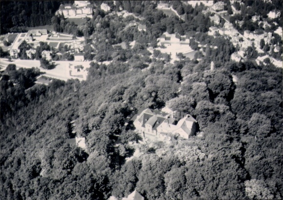 Ak Bad Harzburg am Harz, Fliegeraufnahme, Schloss