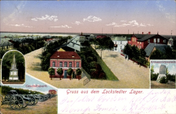 Ak Lockstedt in Holstein, Lockstedter Lager, Geschützpark