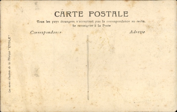Letters Postcard First name Gaston, woman and child in traditional costumes