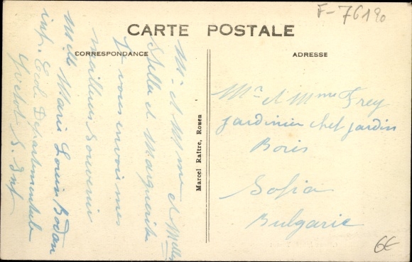 Postcard Yvetot Seine Maritime, Departmental Establishment, Advanced School