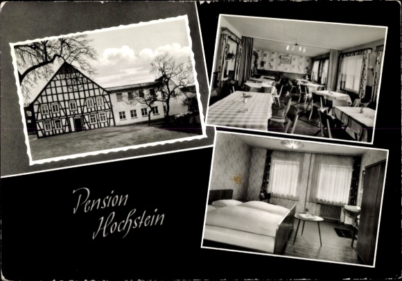Ak Heinrichstal Heinrichsthal Meschede in het Sauerland, Pension Hochstein, interieur