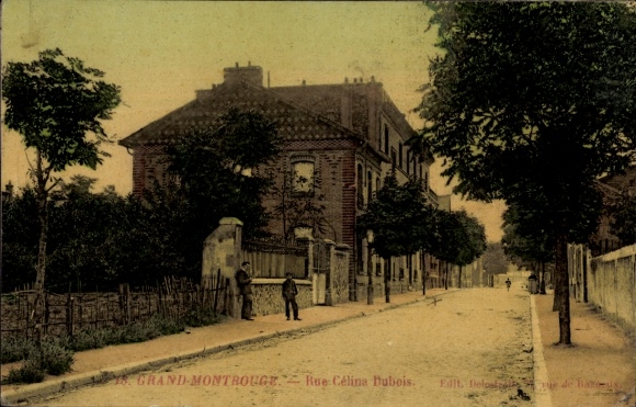 Postcard Grand-Montrouge Hauts de Seine, Rue Celina Bubois