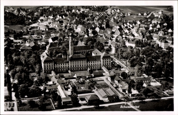 Ak Bad Schussenried in Oberschwaben, Fliegeraufnahme