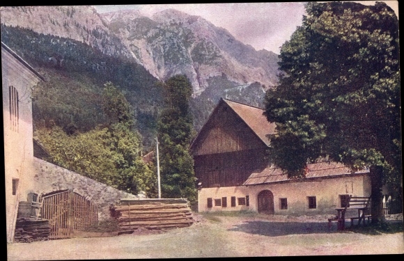 Postcard Nötsch am Dobratsch Carinthia, village motif