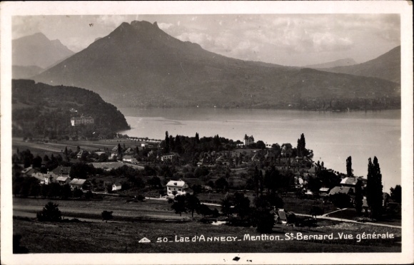 CPA Menthon Saint Bernard Lac d'Annecy Haute Savoie, Vue générale