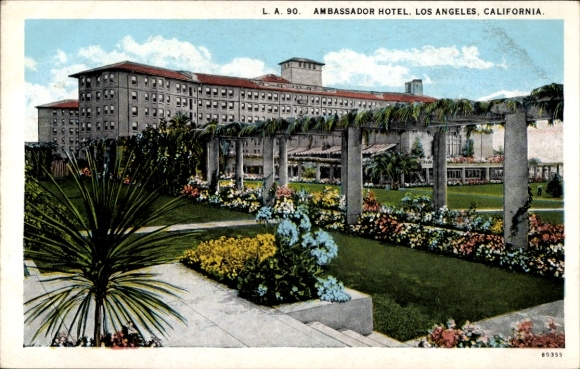 Ak Los Angeles Californië VS, Ambassador Hotel