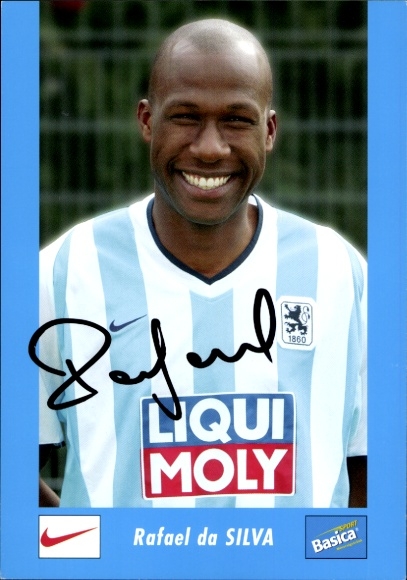 Autogrammkarte Fußballer Rafael da Silva, TSV 1860 München, Autogramm