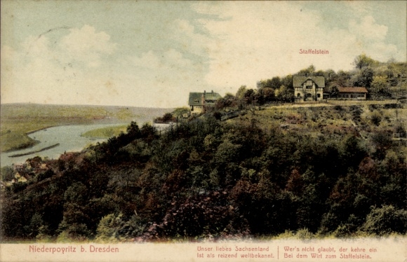 Postcard Dresden Niederpoyritz, Staffelstein