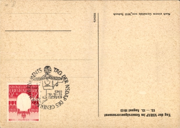 Artist Postcard Tschech, Will, It is not you who are the measure but the front, Wehrmacht, Day of the NSDAP