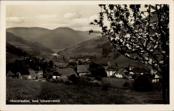 Postcard Oberprechtal Black Forest, general view