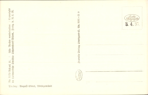 Postcard Abtsgmünd Ostalbkreis, aerial photograph