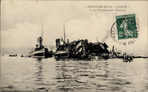 PC French warship, L'Explosion de la Liberté, Cuirassé, 1911