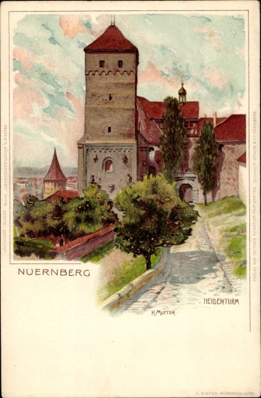 Artist PC mother, K., Nuremberg in Middle Franconia, Heidenturm