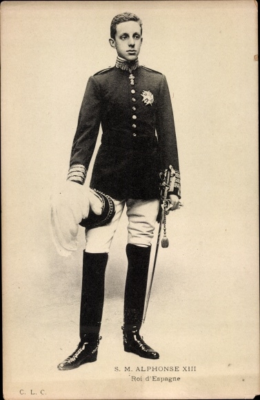 Postcard Alfonso XIII, King Alfonso 13th of Spain
