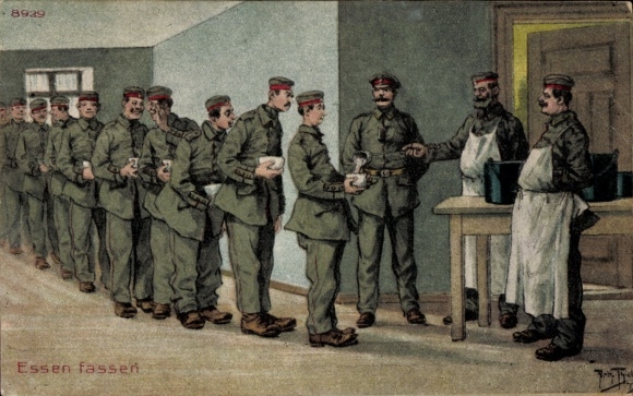 Artysta KP Thiele, Arthur, jedzenie, żołnierze