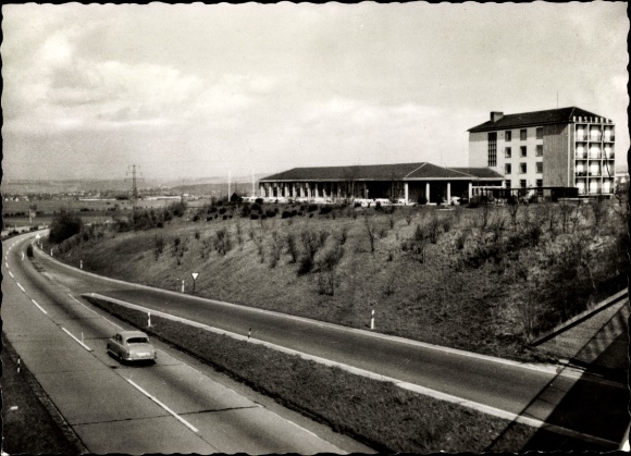 Ak Kassel, Blick auf Autobahn Rasthaus von Herbert Henkel