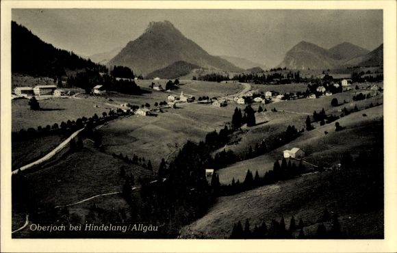 Postcard Oberjoch Bad Hindelang in the Oberallgäu, aerial photograph