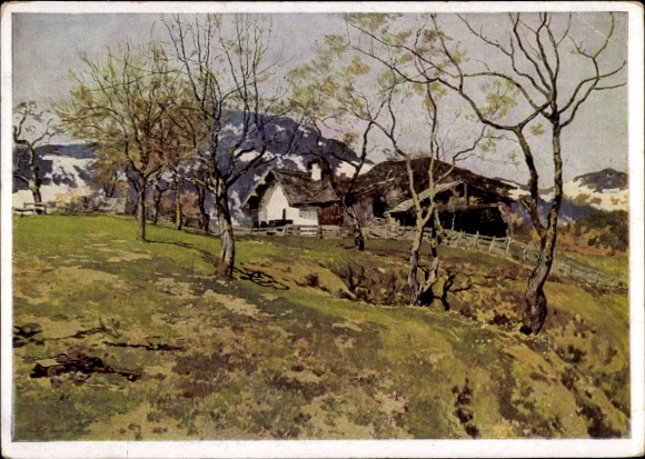 Artist Postcard Kempf von Hartenkampff, The first attempts of the early year