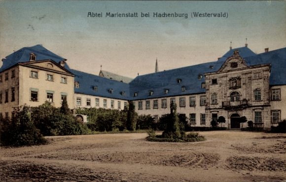 PC Hachenburg in the Westerwald, Marienstatt department, exterior view