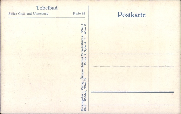 Postcard Tobelbad Steiermark, partial view with parish church